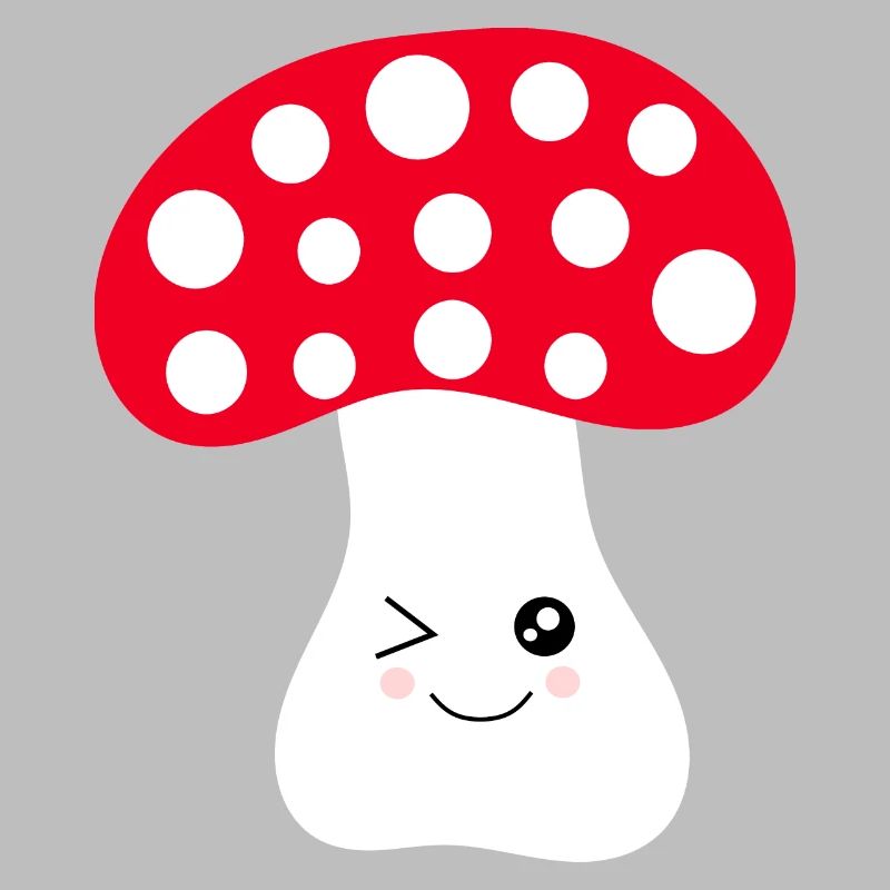 Kawaii, mushroom, toadstool