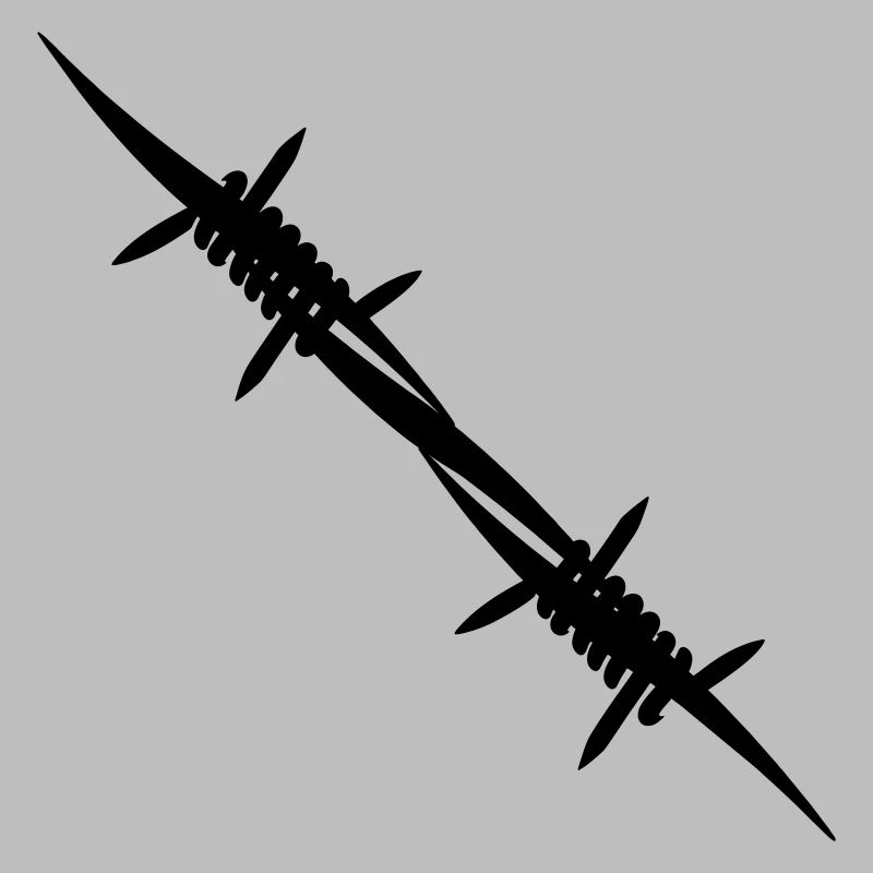 Barbed wire coupling piece