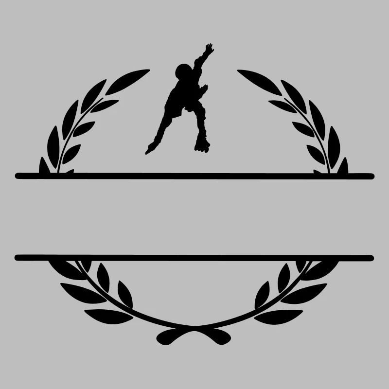 Rochen mit Lorbeerkranz-Monogramm