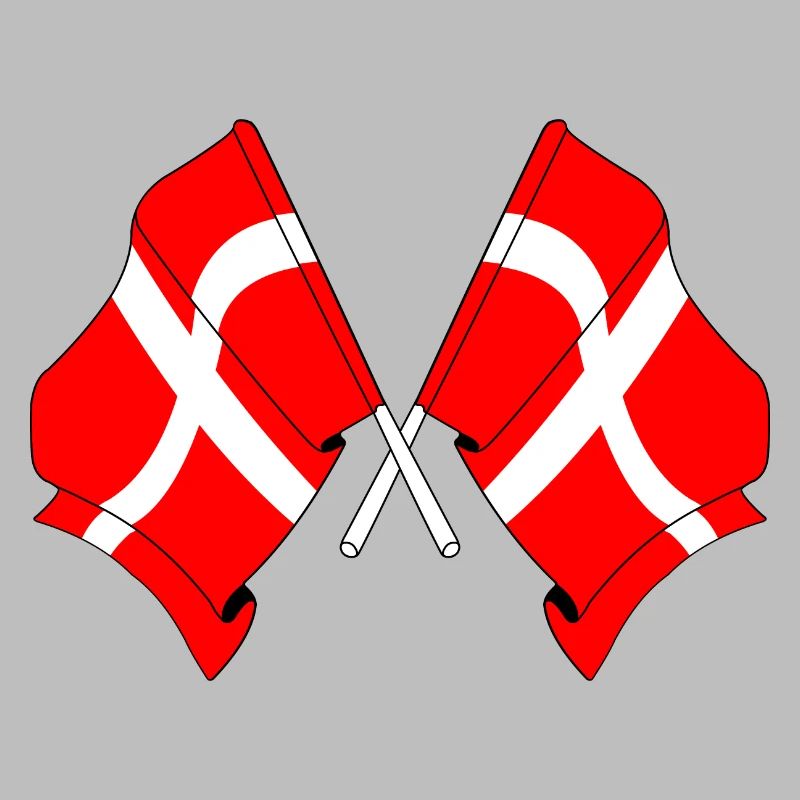Two flags Denmark