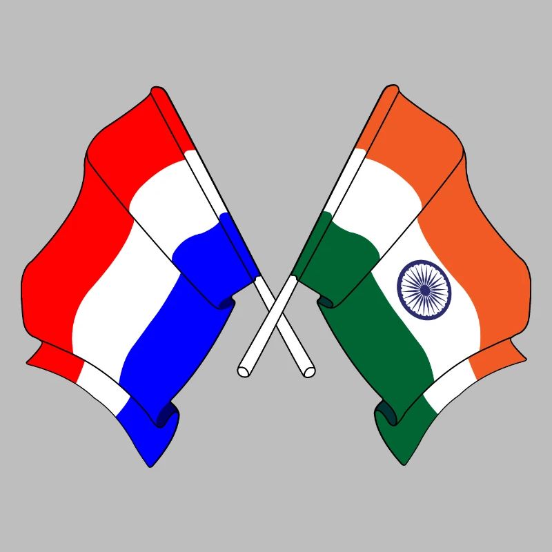 Drapeau des Pays-Bas, drapeau de l’Inde