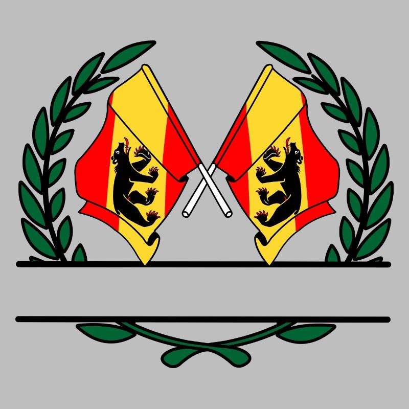 Fahnen Bern Schweiz Lorbeerkranz Banner