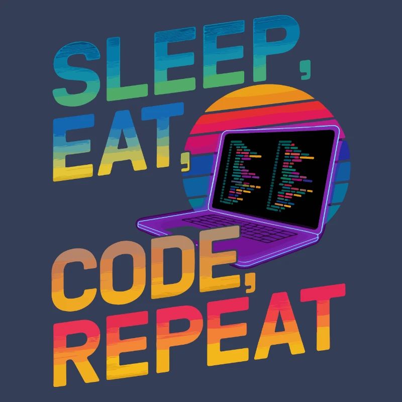 Sleep Eat Code Repeat Geschenk für Coder