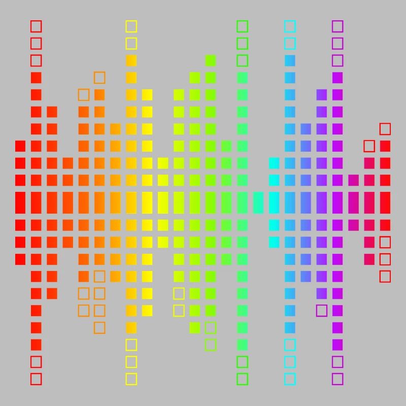 Vibrant Equalizer Sound Wave Pattern