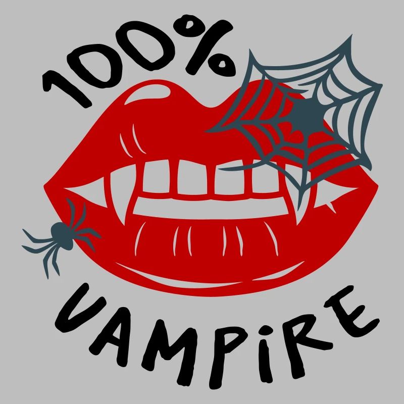 Spider web with lip motif