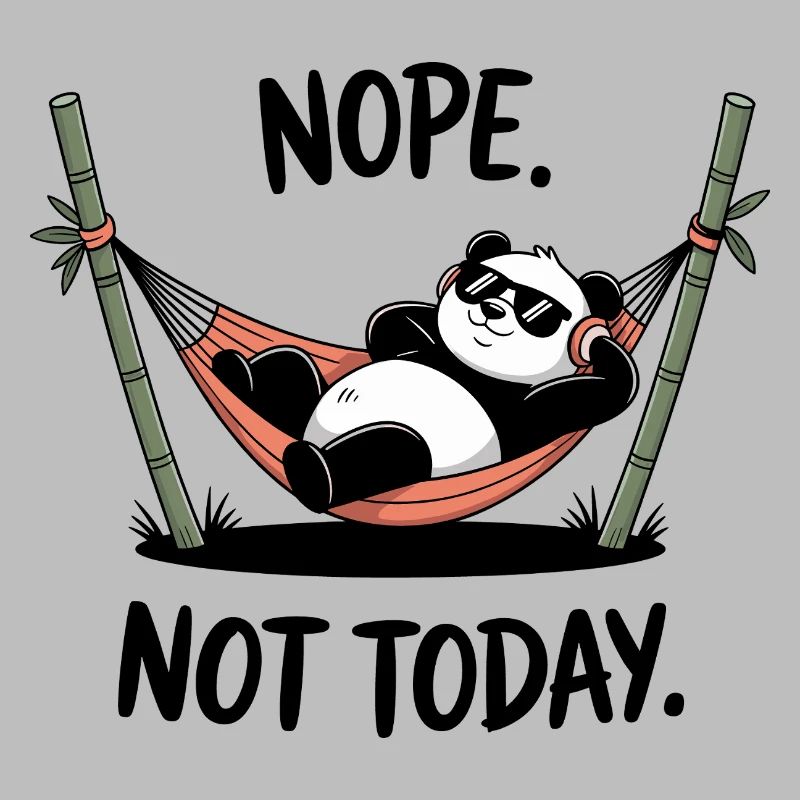 Panda relaxant se relaxant dans un hamac
