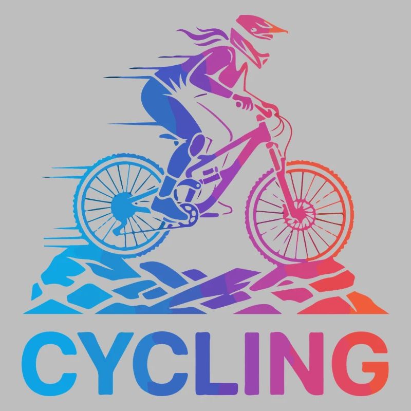 Gradient Cyclist on Rugged Trail