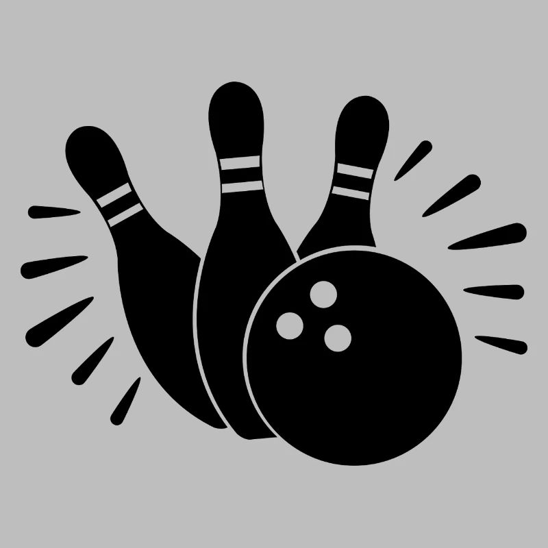Boule de bowling et quilles