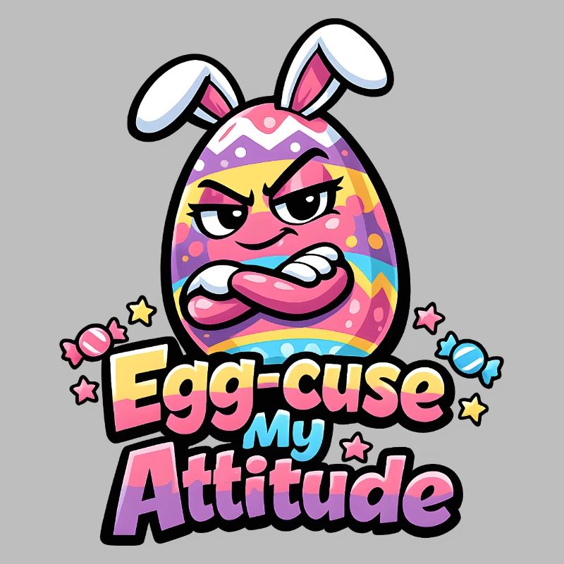Egg-Cuse My Attitude Easter