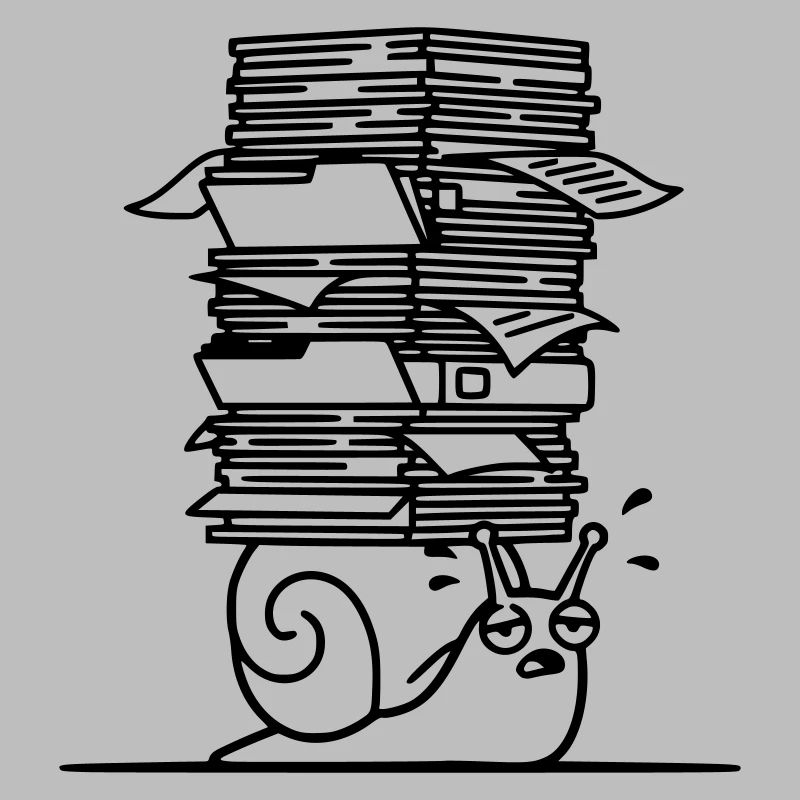 Plan de bureau de la pile de papier escargot