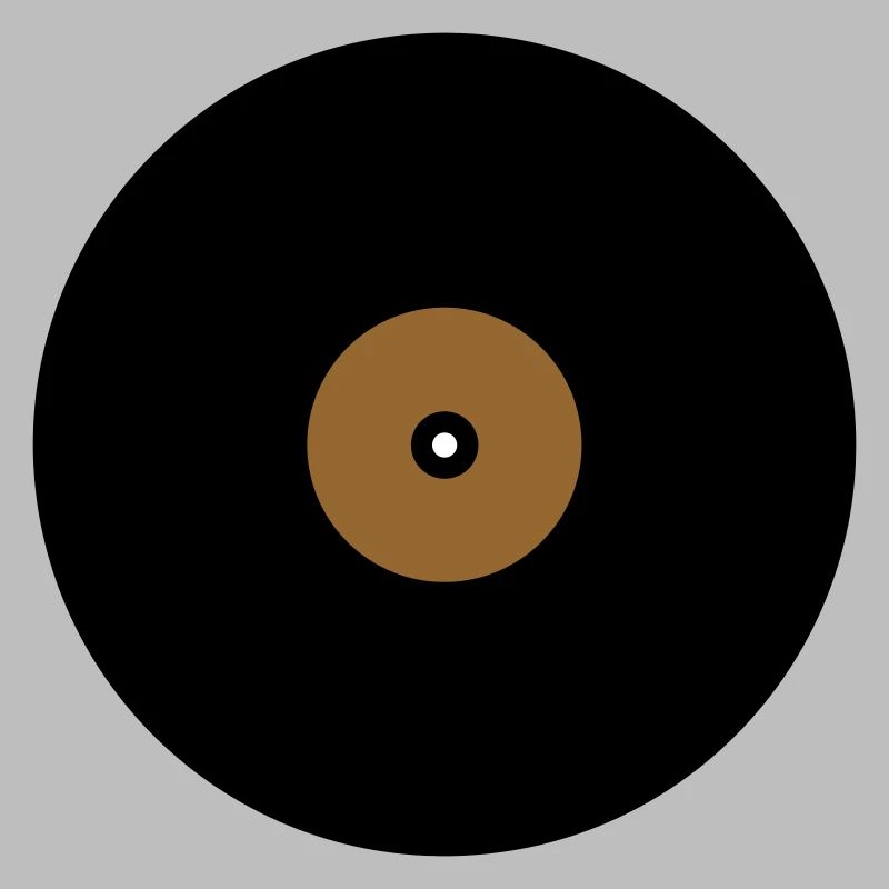 Vinyl Record Circle Text Box Base