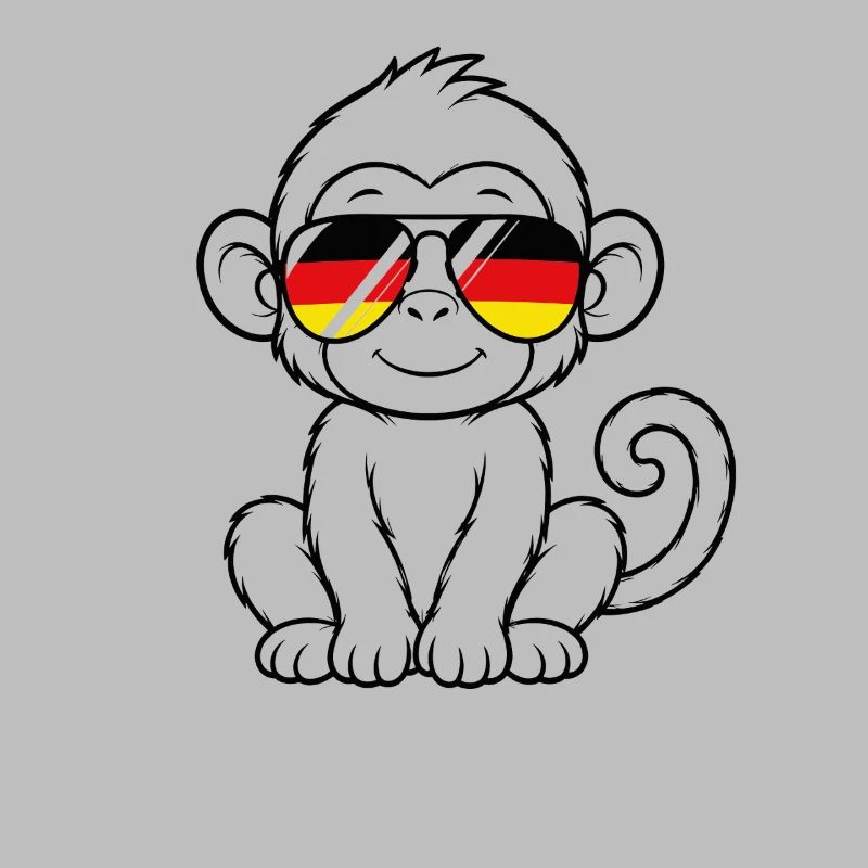 German flag monkey german Germany monkey