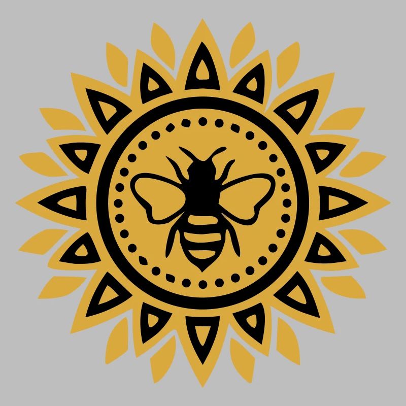 Mandala Bee Boho Yoga Beekeeping Bees