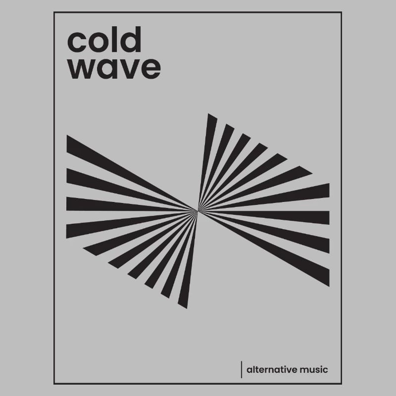 Conception d’affiche de musique Cold Wave