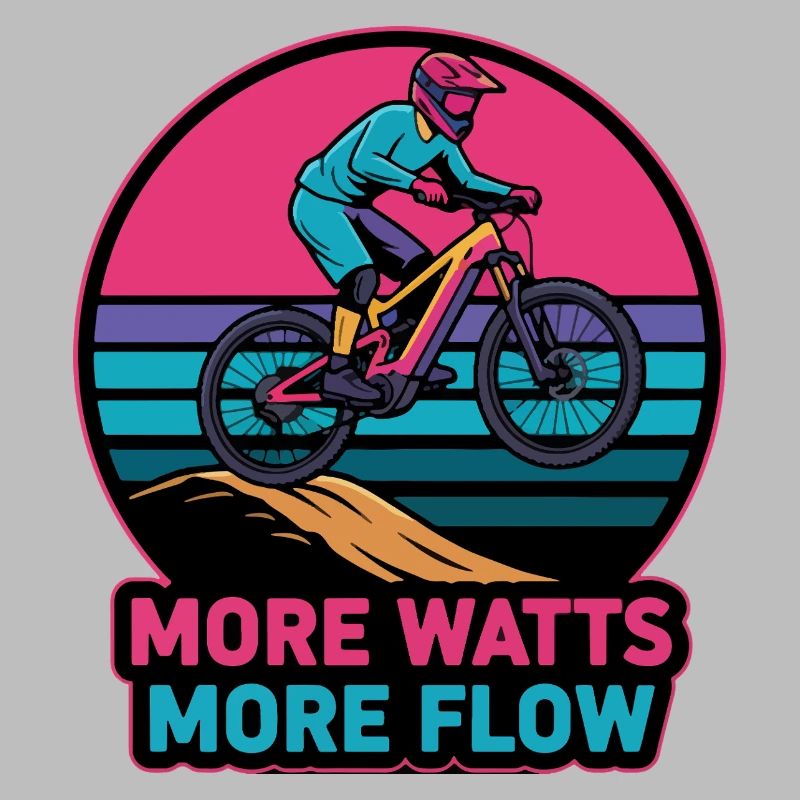 Retro E-MTB Sunset Plus de Watts Plus de Débit