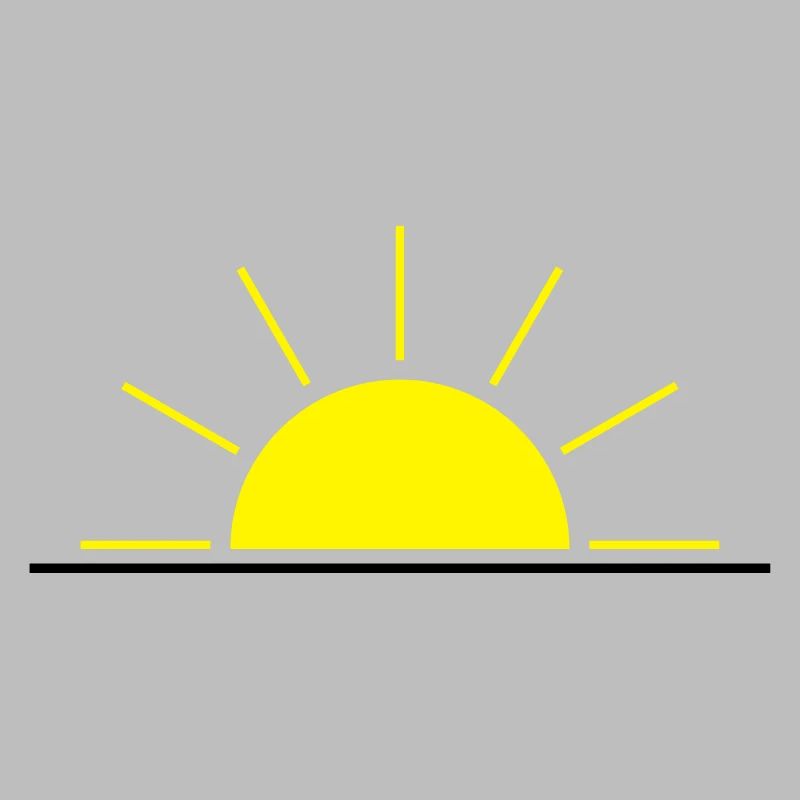 Rising or setting sun