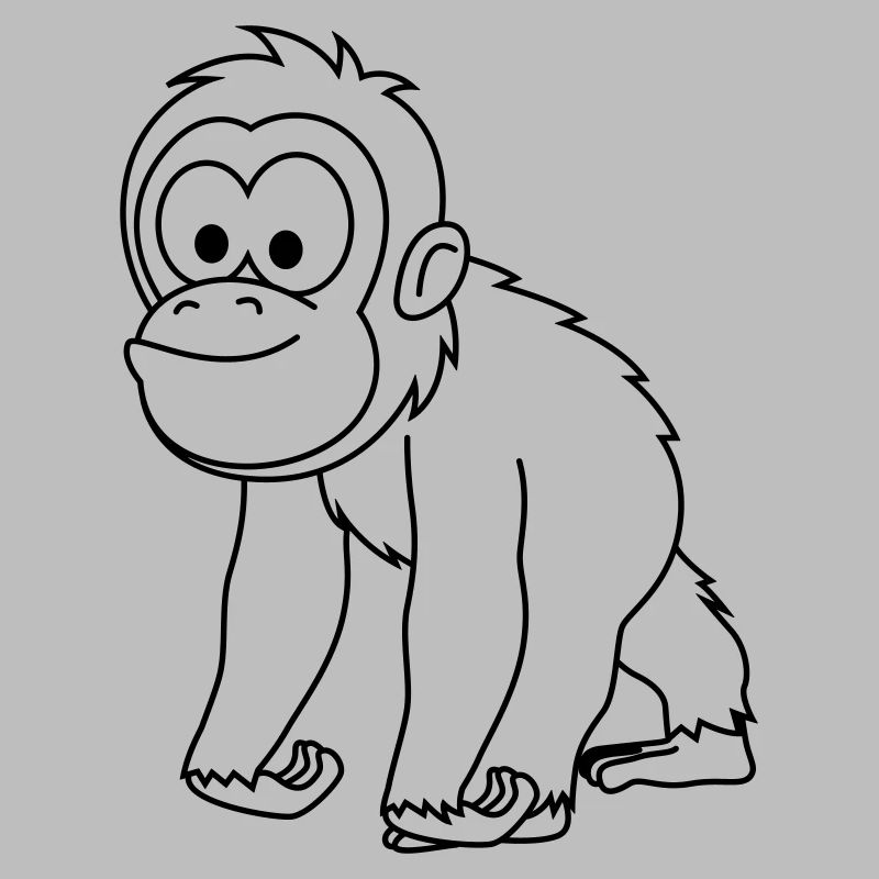 Orangutan monkey comic