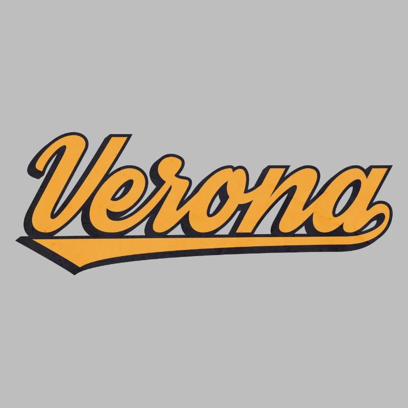 Verona Retro Script Logo