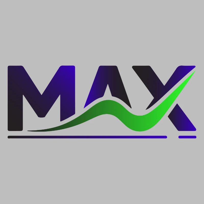MAX Wave Gradient Logo Tee
