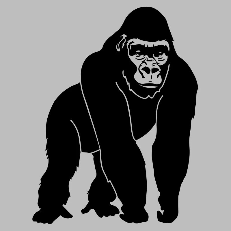 Silhouette de gorille