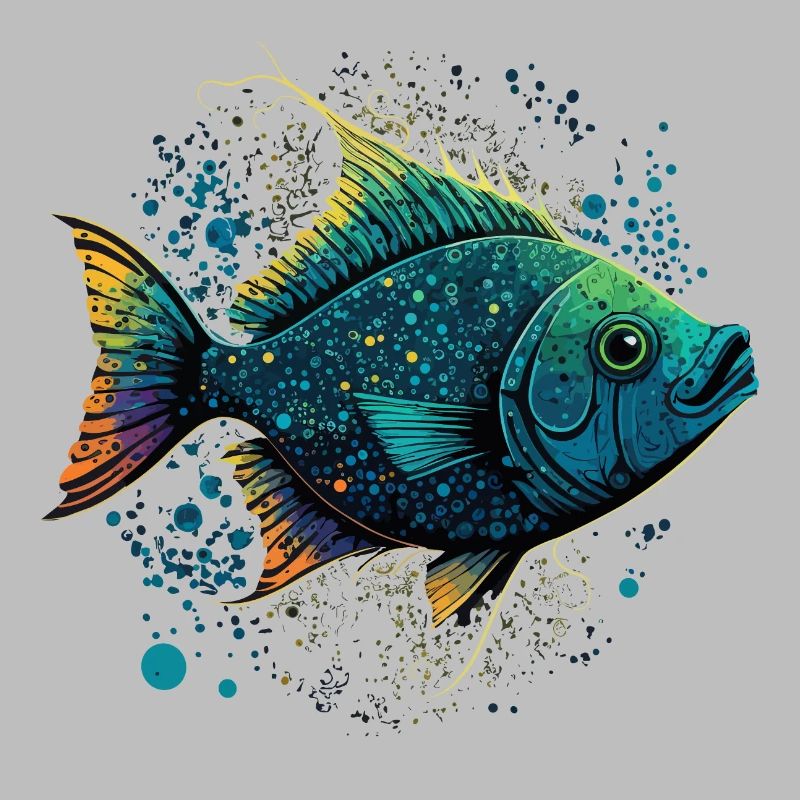 Fisch mit offenem Maul