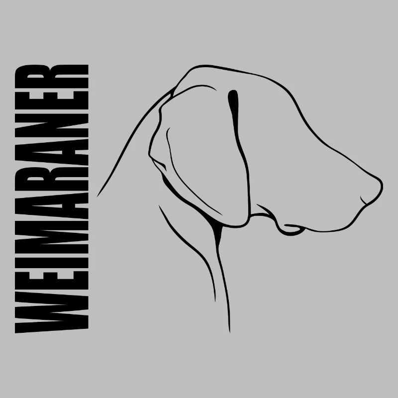 WEIMARANER Profil Chiens Chiens Chiens de chasse Wilsigns