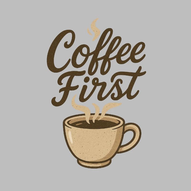 Coffee First Kaffee Illustration