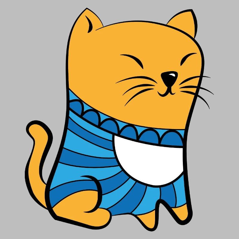 Katze mit Pullover