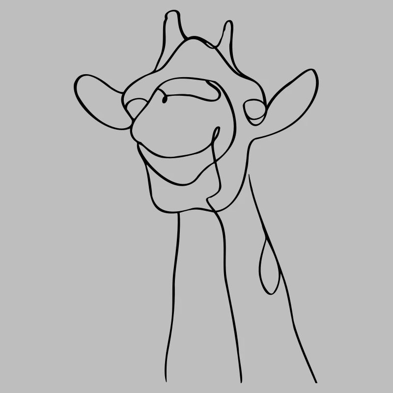 Minimalistisches Giraffendesign