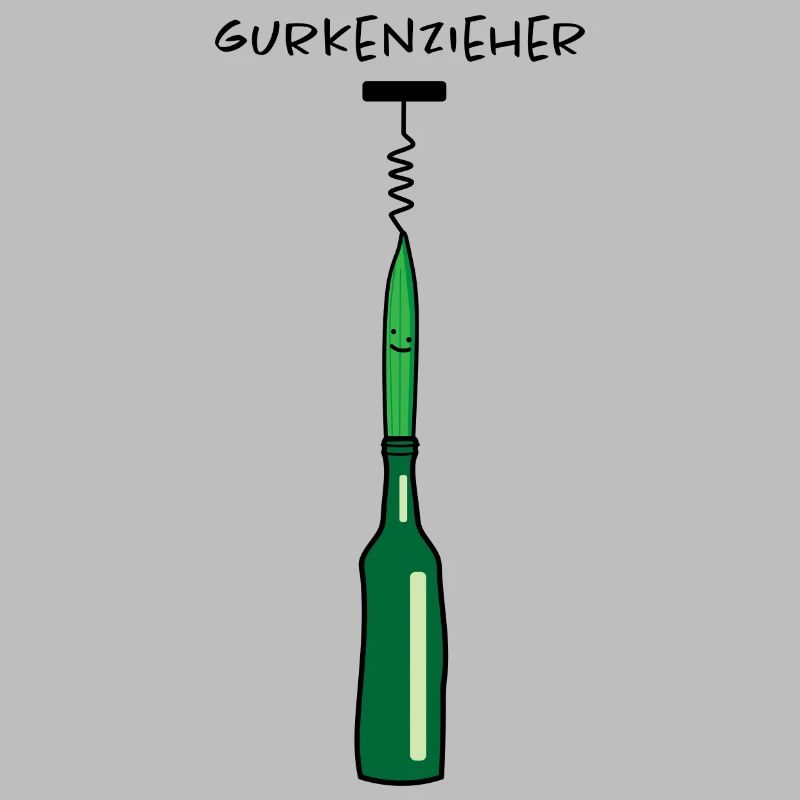 Gurke mit Korkenzieher (a)