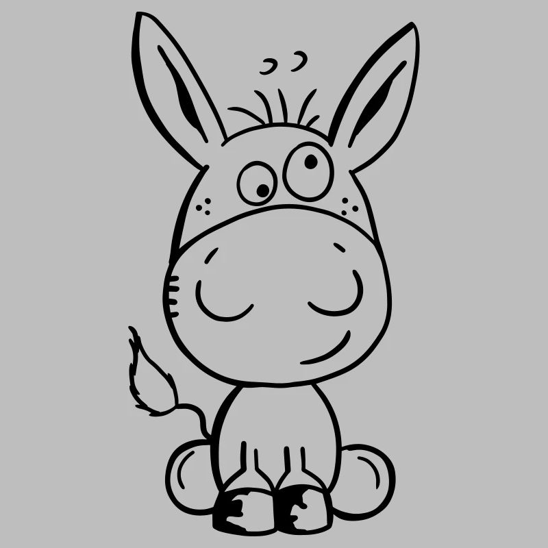 Eselchen Comic Tier - Tiere - Esel