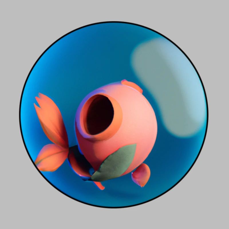 Etrange forme dans un aquarium