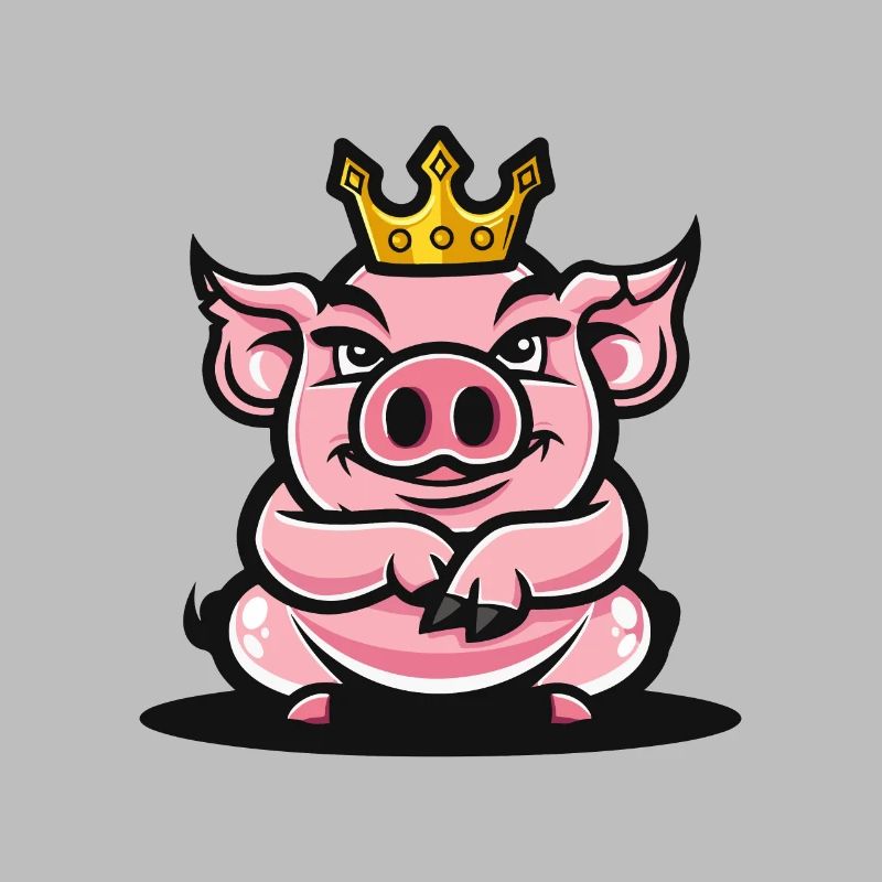 Pig Comic Crown