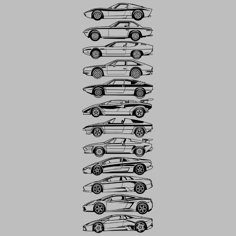 Evolution Schwarzer Lambo