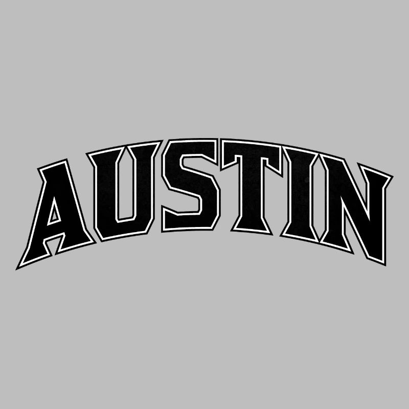 AUSTIN Arc Lettering Print