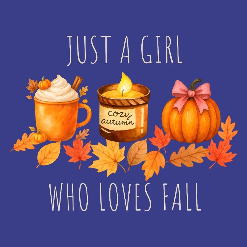 Nur ein Mädchen das Herbst liebt