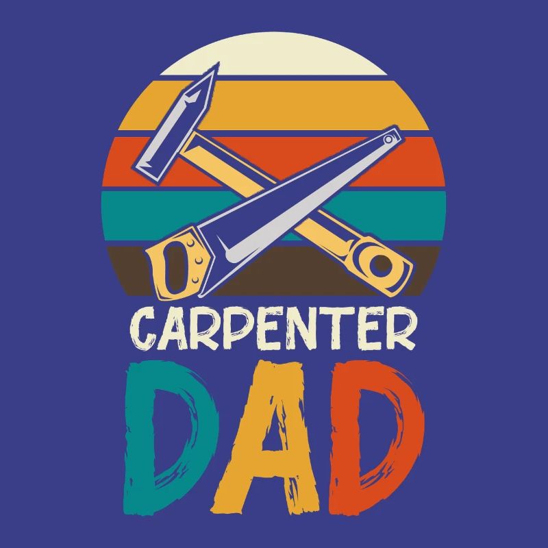 Carpenter Father Retro Tools