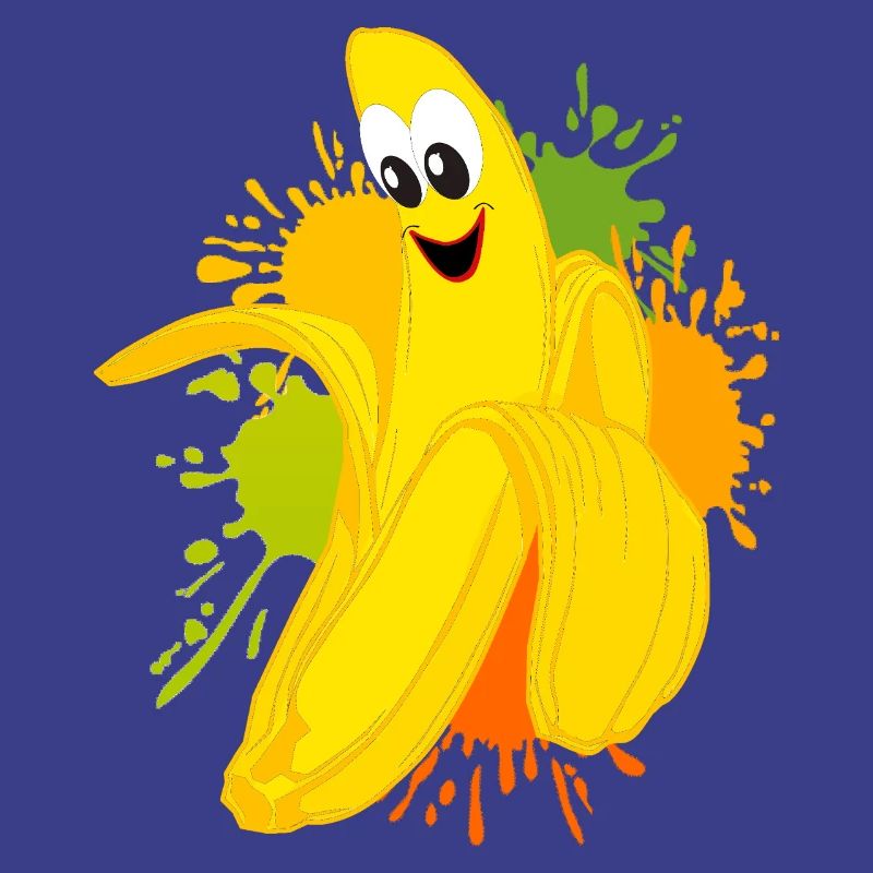 Explosion de couleur banane joyeuse
