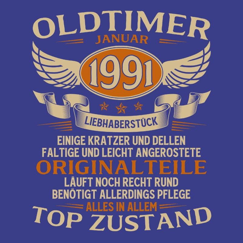 35. Geburtstag Geschenk Oldtimer Januar 1991