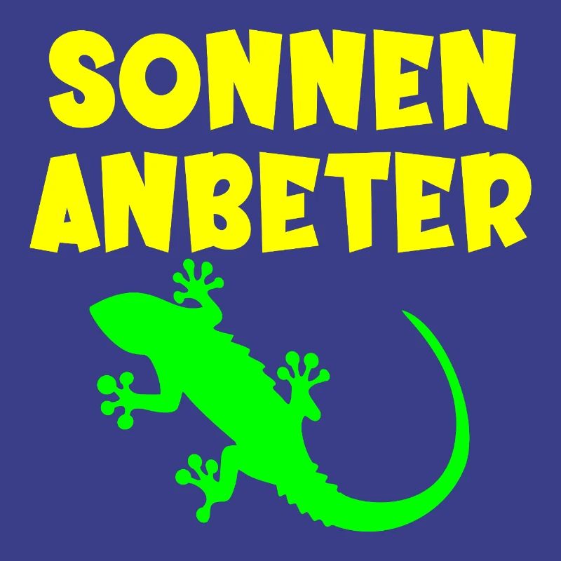 Sonnenanbeter Eidechse - Sommer Sonne