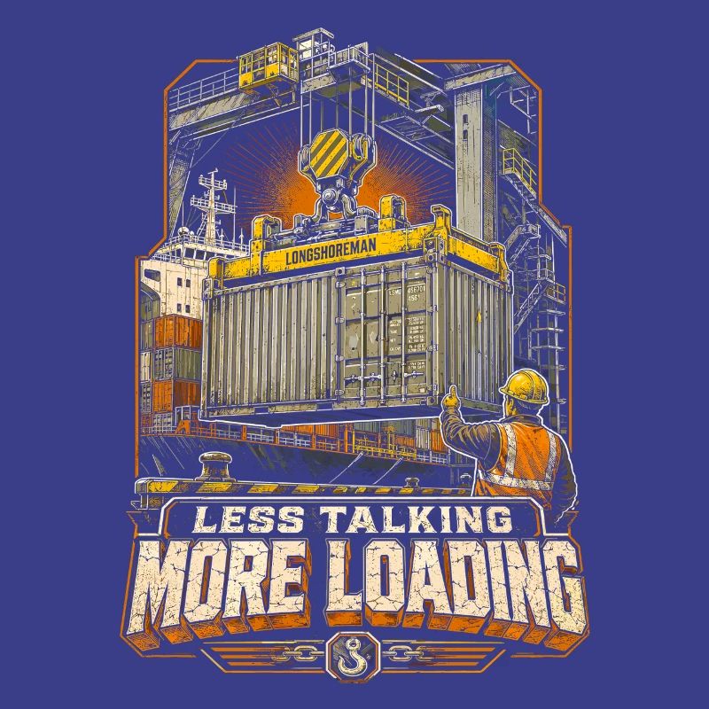 Dock Workers Less Talking More Loading