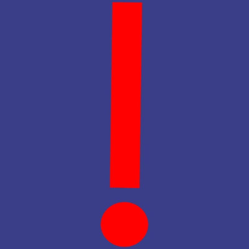Red exclamation mark, template, pattern