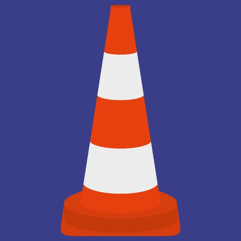 Cône de cône de trafic de pylônes Cône d’avertissement Cône icône de cône