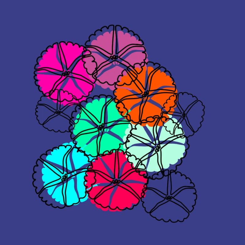 fleurs, fleur, coloré, fleurs, abstrait