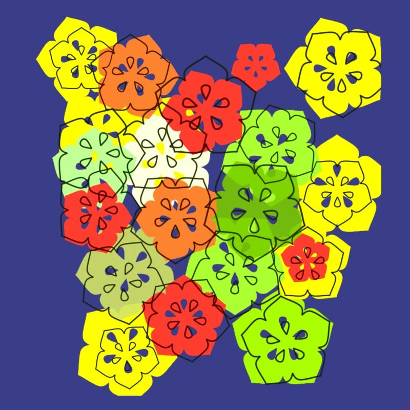 fleurs, fleur, coloré, fleurs, abstrait