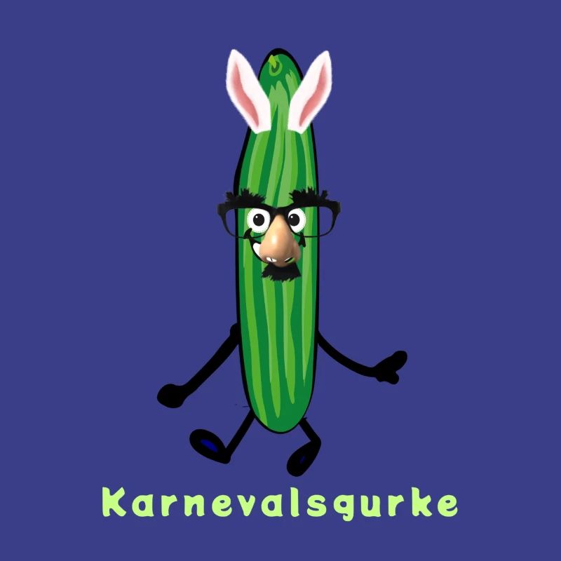 Concombre de carnaval, concombre, carnaval, oreilles de lapin, helau
