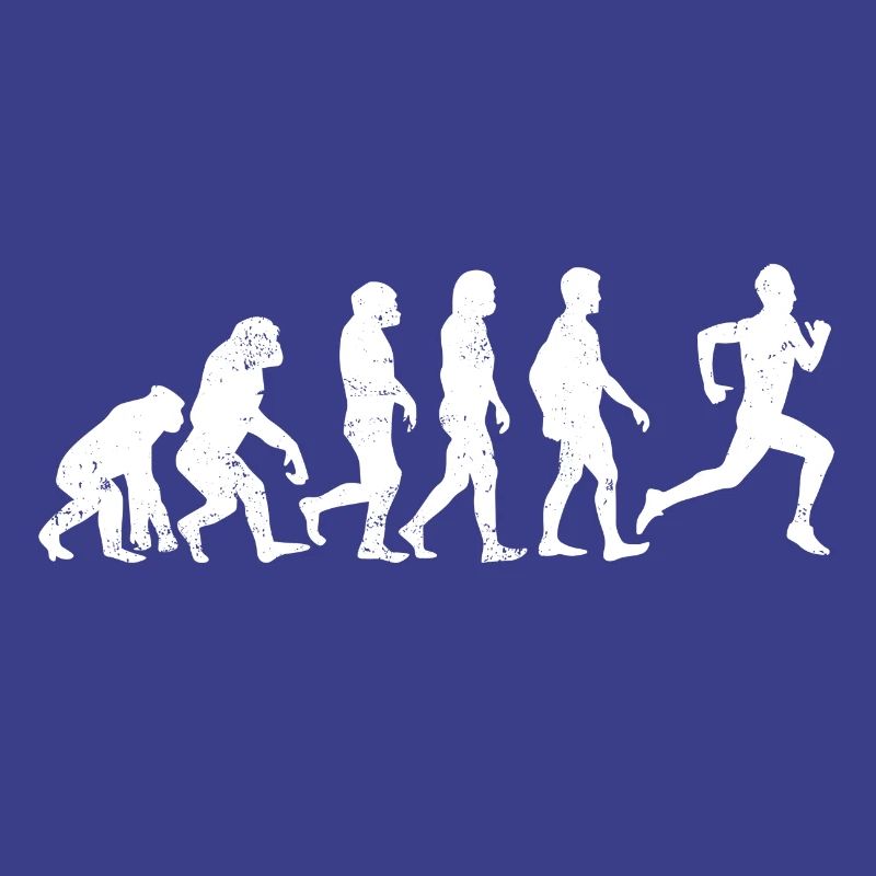 l'évolution de coureur de jogging course cadeau marathon
