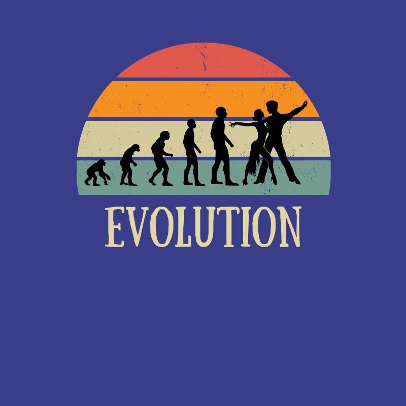 Evolution Vintage Salsa Mann Humor Tanz Geschenk