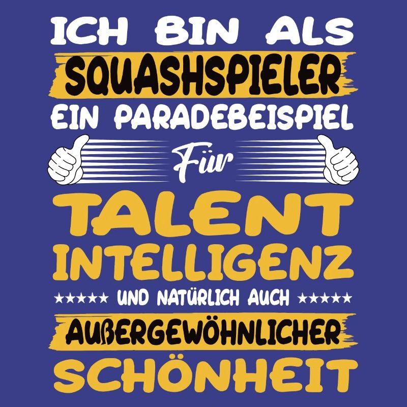 Squashspieler ein Paradebeispiel Squash