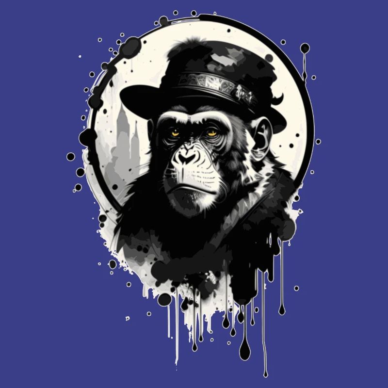 Affe mit Hut